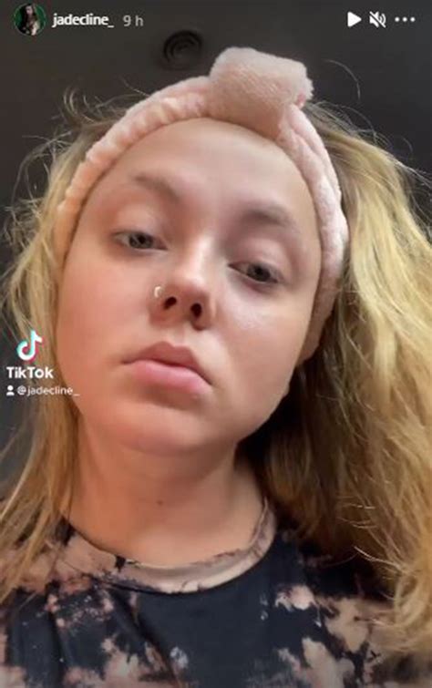Teen Mom Jade Cline Reveals Amazing Before And After Tiktok Transformation With Neon Makeup And