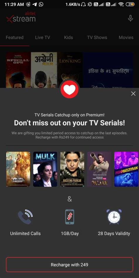 Monthly subscriptions starting from $12.99. Airtel Xstream Free Subscription New - Premium Movies ...