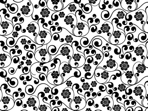 Floral Pattern Red Black Clip Art Flower Pattern Clip Art Cliparts