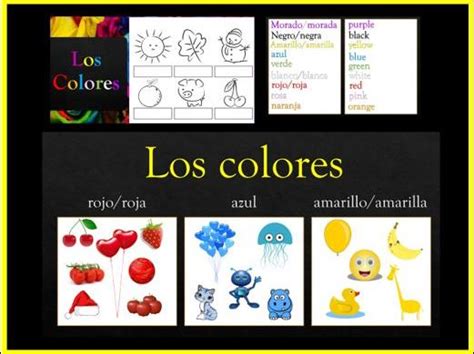 Los Colores Colours In Spanish Teaching Resources
