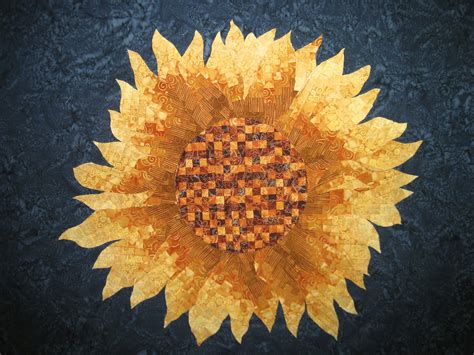 Sunflower Bargello Applique Art Quilt Quilts By Jen Art Quilts