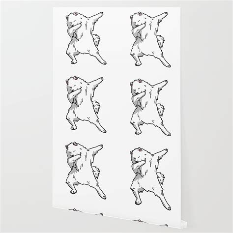 Funny Dabbing Samoyed Dog Dab Dance By Barktrends Hd Phone Wallpaper