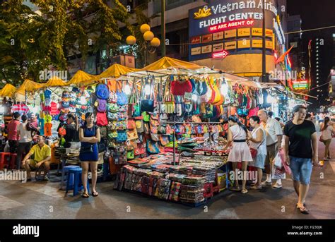 Night Market In Ho Chi Minh City Vietnam Stock Photo Alamy