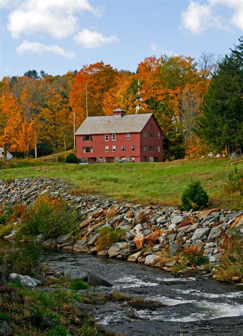 Beautiful Vermont Vermont New England Fall Autumn Scenery