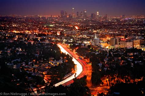 Night Los Angeles California Photos By Ron Niebrugge
