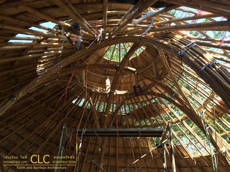 Bamboo Dome Sala Bamboo Earth Architecture Clc