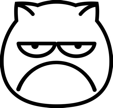 Not Happy Svg Png Icon Free Download 148992 Onlinewebfontscom