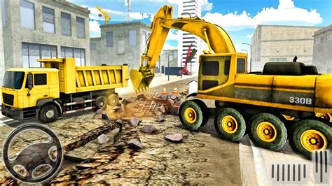 Road Builders Construction Mega Excavator Machines Simulator Android