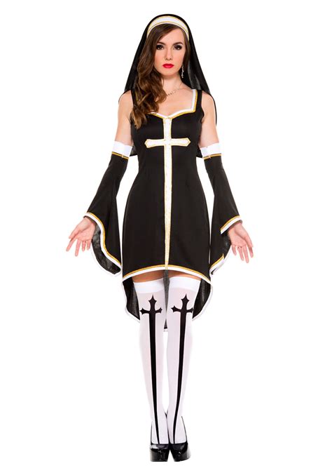 Women S Sinfully Hot Nun Costume Halloween Costume Ideas 2019