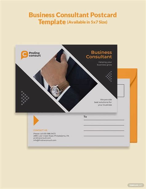business consultant postcard template in illustrator psd indesign word publisher download