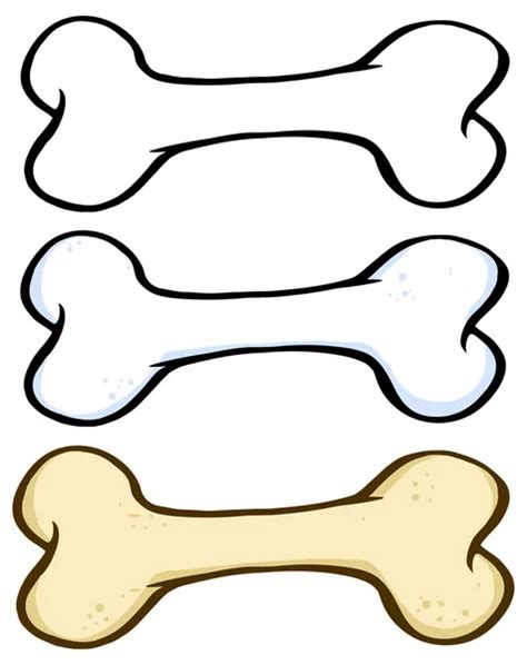 Dog Bone Cartoon Illustrations 2 Set Collection — Stock Photo © Hittoon