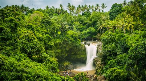 Amazing Tegenungan Waterfall Near Ubud In Bali Indonesia