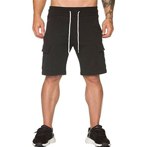 Everworth Mens Gym Workout Cargo Shorts Running Training Joggers Short