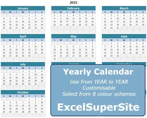 Printable Calendar Editable Any Year The Only Calendar Youll Ever Need