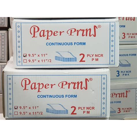 Jual Continuous Form Paper Print 2 Ply 95 X 11 Kertas Komputer 2