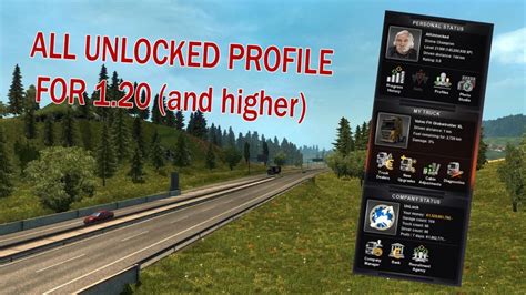 All Unlocked Profile Ets2 Mods Euro Truck Simulator 2 Mods