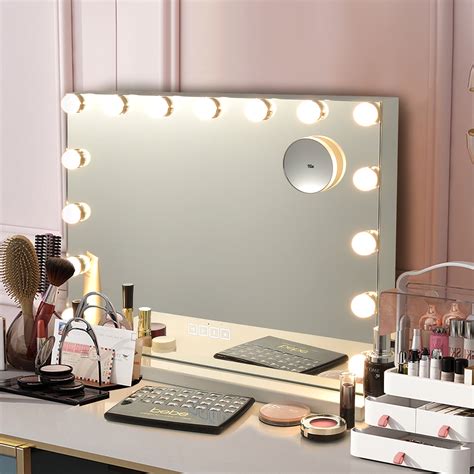 Costway Hollywood Vanity Lighted Mirror Touch Control Magnification