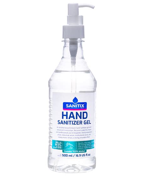 Hand Sanitizer Gel 500 Ml 169 Us Fl Oz Hand Rub Sanitizers And