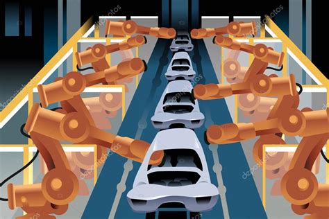 Automobile Assembly Line Stock Vector Image By ©artisticco 52509753