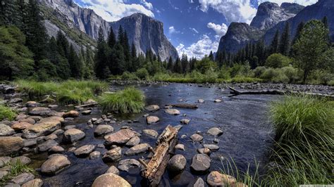Merced River And Yosemite Valley Ultra Hd Desktop