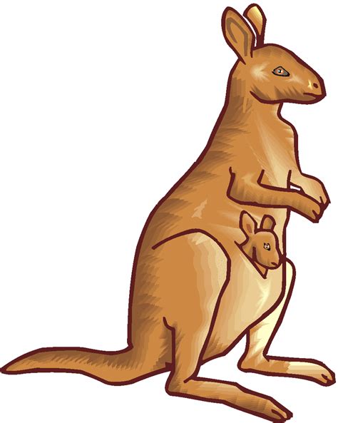 Clipart Of A Kangaroo Clip Art Library