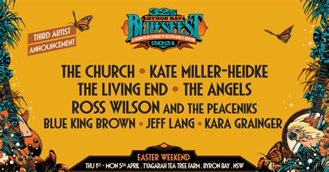 Australia's biggest contemporary blues and roots music festival. Third Artist Announcement - Byron Bay Bluesfest