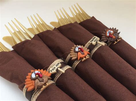 Thanksgiving Napkin Rings: Thanksgiving Theme Napkin Rings