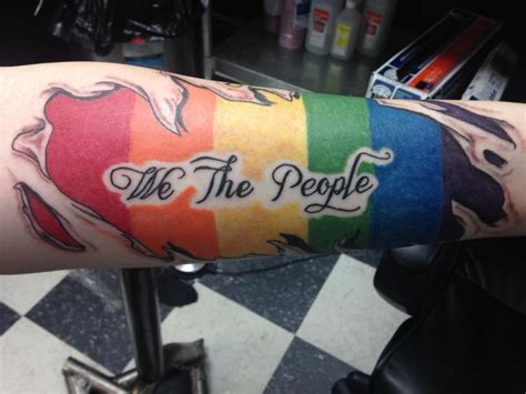 Gay Pride Tattoo For Men On Upper Arm Hohparider