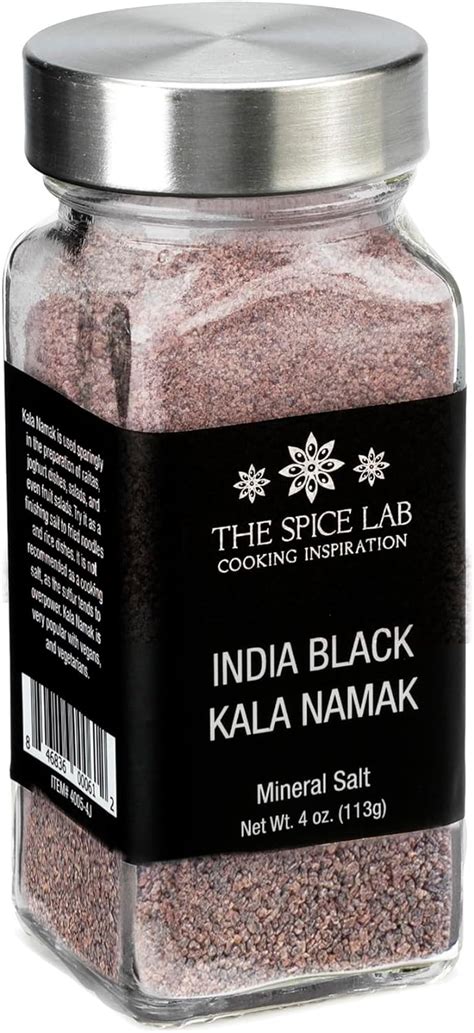 The Spice Lab S Himalayan Black Crystal Salt Kala Namak Salt Oz Glass