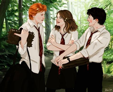 🌻goldentrio🌻 Romione Drarry Hermionegranger Harrypotter Ronweasley Harry Potter