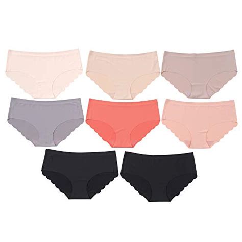 alyce ives intimates women s laser cut no show invisible bikini hipster panties pack of 8