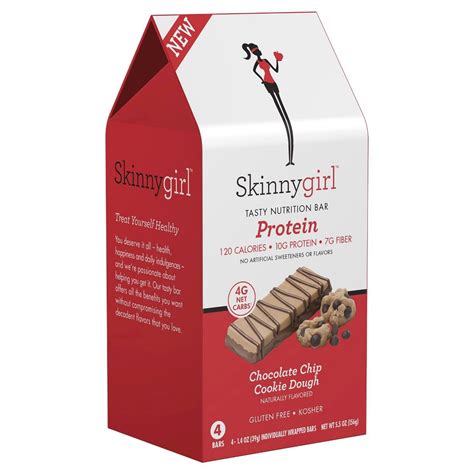 Skinnygirl™ Chocolate Chip Cookie Dough Tasty Nutrition Bar 4 Count Nutrition Bars