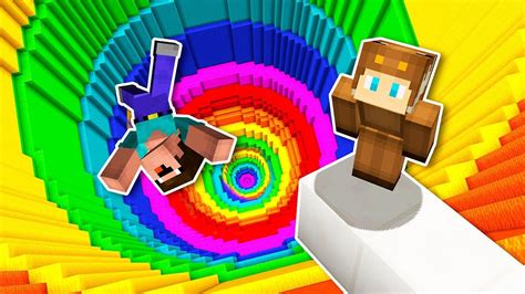 Noobs Vs Infinite Rainbow Dropper Map Minecraft Youtube