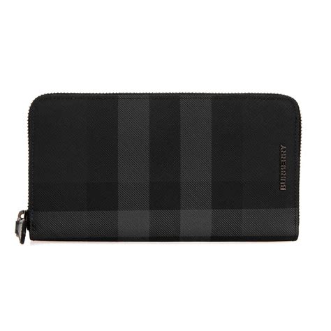 バーバリー BURBERRY 財布 メンズ ラウンドファスナー長財布 チャコール LG ZIG 80645861 BRT 141900