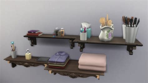 Bigger Display Shelves With Extra Slots By Cocomama At Mod The Sims