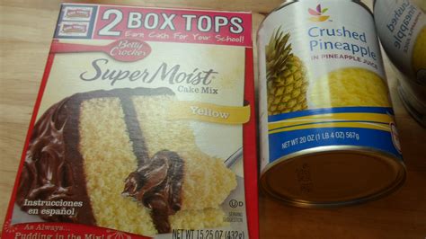 Vanilla instant pudding 1 can pineapple (crushed or chunked) 1 carton cool whip bake jiffy cake mix. Skinny Pina Colada Cupcakes « Well Dined