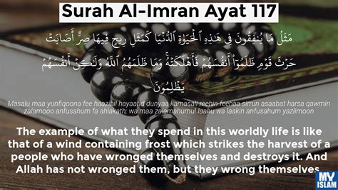 Surah Al Imran Ayat 117 3117 Quran With Tafsir My Islam
