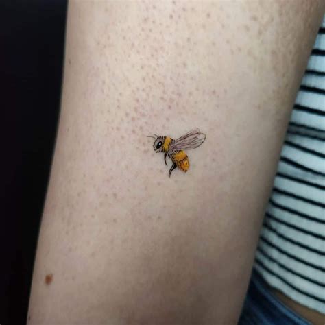 60 Best Bee Tattoo Designs Youll Fall In Love With Bee Tattoo Bumble Bee Tattoo Small Bee