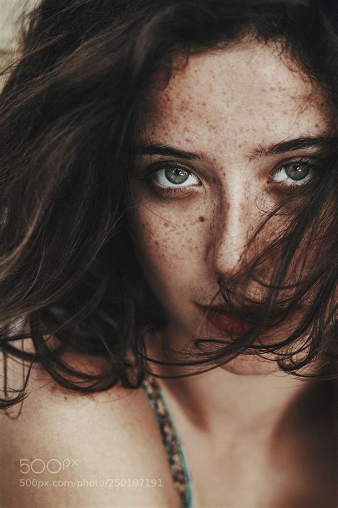 Freckle Girl By Jovanarikalo Freckles Girl Brown Hair And Freckles Brown Hair And Hazel Eyes