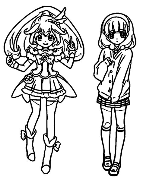 Lily Glitter Force Coloring Page Free Printable Coloring Pages