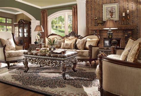 Hd 92 Homey Design Upholstery Living Room Set Victorian European
