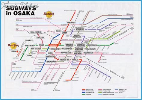 Osaka Subway Map Travelsfinderscom
