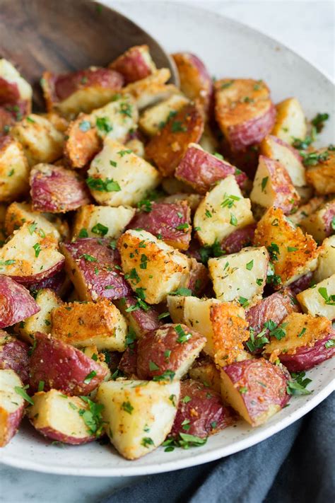 Roasted Potatoes With Parmesan Garlic And Herbs Cooking Classy