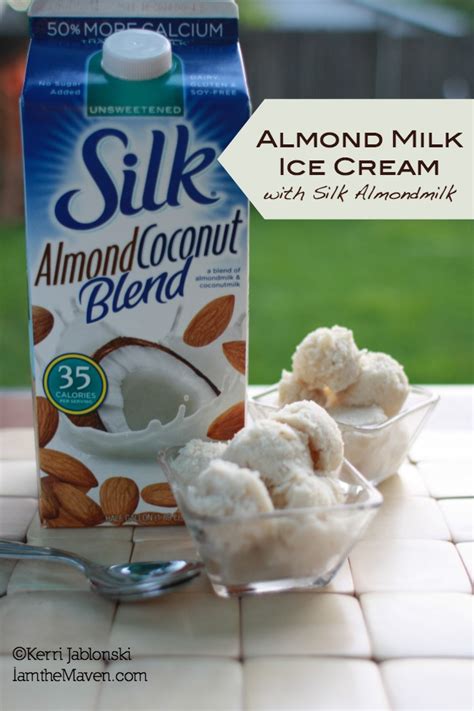 When we had been gifted our kitchen aid mixer, i was thrilled to pieces. Almond Milk Ice Cream | I am the Maven®