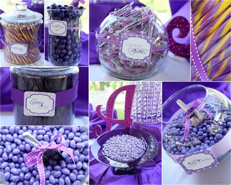 purple candy galore candy buffet party purple candy candy bar party