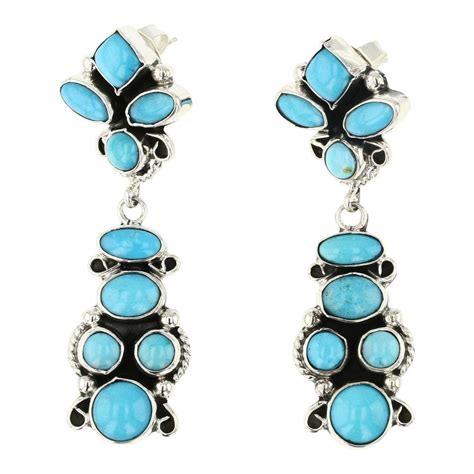 Lot Navajo Kingman Turquoise Earrings