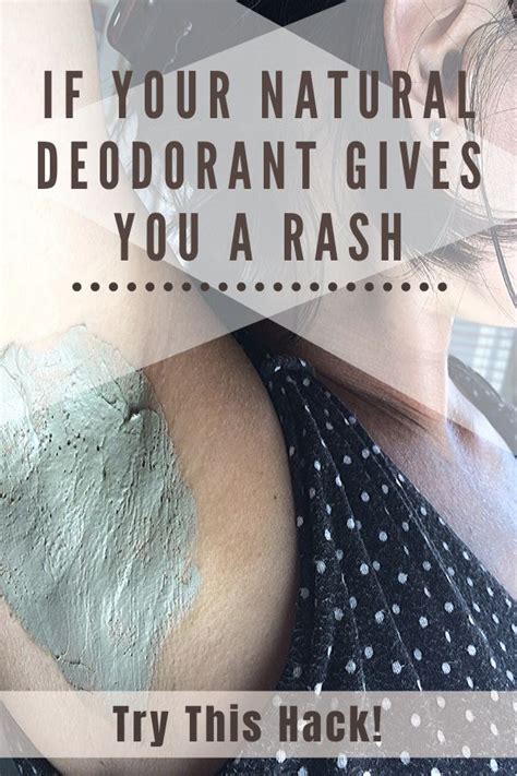 If Your Natural Deodorant Causes A Rash Natural Deodorant Armpit