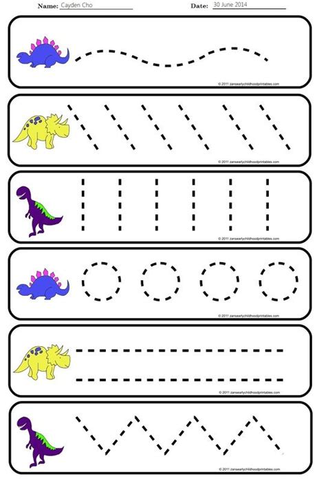 Printable Strokes Worksheets For Kindergarten Printable Kindergarten