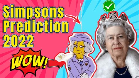 simpsons predict the death of queen of england elizabeth in 2022 youtube