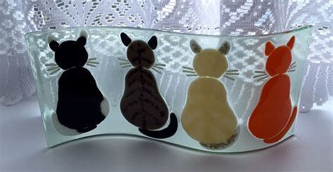 Fused Glass Cats Birds Cats Dogs Glass Pinterest Katter
